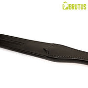 Brutus - Two Finger II - Zweep met Dubbele Zware Lederen Slappers - Zwart