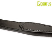 Brutus - Two Finger I - Zweep met Dubbele Zware Lederen Slappers - Zwart