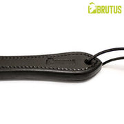 Brutus - Two Finger I - Zweep met Dubbele Zware Lederen Slappers - Zwart