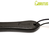 Brutus - Two Finger I - Zweep met Dubbele Zware Lederen Slappers - Zwart