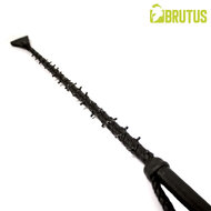 Brutus - Lederen Rijzweep met Spikes - Zwart