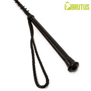 Brutus - Lederen Rijzweep met Spikes - Zwart