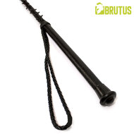 Brutus - Lederen Rijzweep met Spikes - Zwart