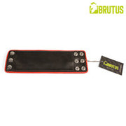 Brutus - Lederen Polsportemonnee met Rits - Zwart/Rood