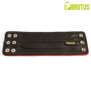 Brutus - Lederen Polsportemonnee met Rits - Zwart/Rood