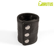Brutus - Lederen Polsportemonnee met Rits - Zwart