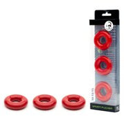 Sport Fucker - Chubby Rubber - Cockringen - 3 stuks - Rood