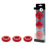 Sport Fucker - Chubby Rubber - Cockringen - 3 stuks - Rood