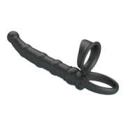 Pretty Love -  Tatum - Anale Vibrator met Penisring - Zwart