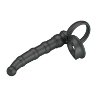 Pretty Love -  Tatum - Anale Vibrator met Penisring - Zwart