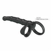Pretty Love -  Tatum - Anale Vibrator met Penisring - Zwart