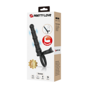 Pretty Love -  Tatum - Anale Vibrator met Penisring - Zwart