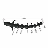 Pretty Love - Rigdon - Anale Kralen Vibrator - Zwart