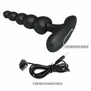Pretty Love - Corban - Anale Kralen Vibrator - Zwart