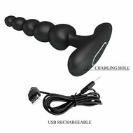 Pretty Love - Corban - Anale Kralen Vibrator - Zwart