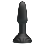 Pretty Love - Hubert - Vibrerende Buttplug - Anaal Vibrator - Met Wiebelend Tongetje - Zwart