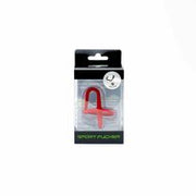 Sport Fucker - Siliconen Cockring Met Penisplug - Rood