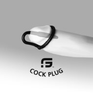 Sport Fucker - Siliconen Cockring Met Penisplug - Rood