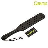 Brutus - Lederen Paddle met Gaten - Zwart