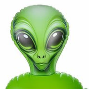 To Infinity - Opblaaspop Alien Vrouw met Drie Borsten - Groen