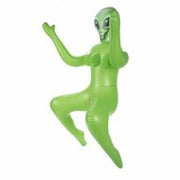 To Infinity - Opblaaspop Alien Vrouw met Drie Borsten - Groen
