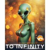To Infinity - Opblaaspop Alien Vrouw met Drie Borsten - Groen