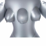 To Infinity - Opblaaspop Alien Vrouw met Drie Borsten - Zilver