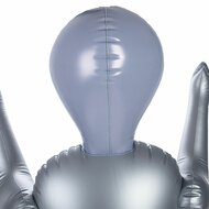 To Infinity - Opblaaspop Alien Vrouw met Drie Borsten - Zilver