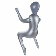 To Infinity - Opblaaspop Alien Vrouw met Drie Borsten - Zilver