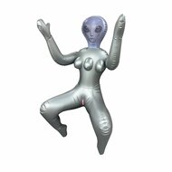 To Infinity - Opblaaspop Alien Vrouw met Drie Borsten - Zilver