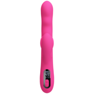 Pretty Love - Winters - Rabbit Vibrator met Golf Beweging en LED Display - Roze