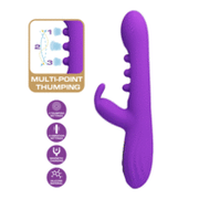 Pretty Love - Sabien - Rabbit Vibrator met LED Display - Paars