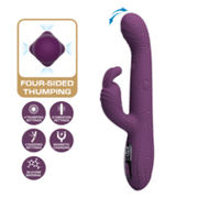Pretty Love - Dee - Rabbit Vibrator met LED Display - Paars
