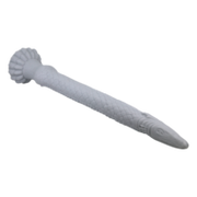 Power Monsters - Basilisk - Taps Toelopende Fantasie Dildo - Grijs
