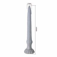 Power Monsters - Basilisk - Taps Toelopende Fantasie Dildo - Grijs