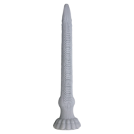 Power Monsters - Basilisk - Taps Toelopende Fantasie Dildo - Grijs