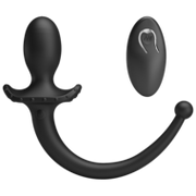 Mr. Play - Super Power - Vibrerende Hondenstaart Buttplug  met Afstandsbediening - Zwart