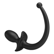 Mr. Play - Super Power - Vibrerende Hondenstaart Buttplug  met Afstandsbediening - Zwart