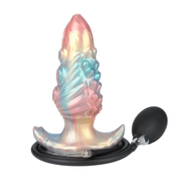 Power Monsters - Ebon Leviathan - Opblaasbare Buttplug - 18 cm - Multicolour