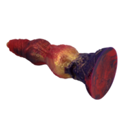Power Monsters - Savage BeastLord - Monster Dildo - 24 cm - Oranje/Rood/Goud