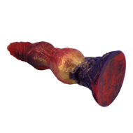 Power Monsters - Savage BeastLord - Monster Dildo - 24 cm - Oranje/Rood/Goud