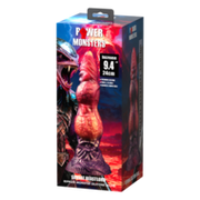 Power Monsters - Savage BeastLord - Monster Dildo - 24 cm - Oranje/Rood/Goud