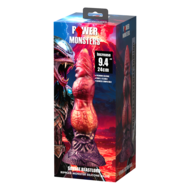 Power Monsters - Savage BeastLord - Monster Dildo - 24 cm - Oranje/Rood/Goud