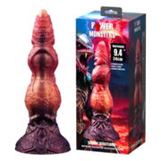 Power Monsters - Savage BeastLord - Monster Dildo - 24 cm - Oranje/Rood/Goud