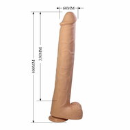 Pretty Love - Pat - Super Grote Dildo - 40 cm - Lichte Huidskleur