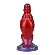 Power Monsters - Shadow Behemoth - Opblaasbare Monster Dildo - 22 cm - Rood/Blauw
