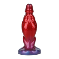 Power Monsters - Shadow Behemoth - Opblaasbare Monster Dildo - 22 cm - Rood/Blauw