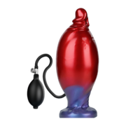 Power Monsters - Shadow Behemoth - Opblaasbare Monster Dildo - 22 cm - Rood/Blauw