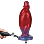 Power Monsters - Shadow Behemoth - Opblaasbare Monster Dildo - 22 cm - Rood/Blauw