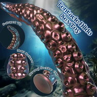 Power Monsters - Maelstrom Beastlord - Tentakel Dildo - Blauw/Paars/Goud